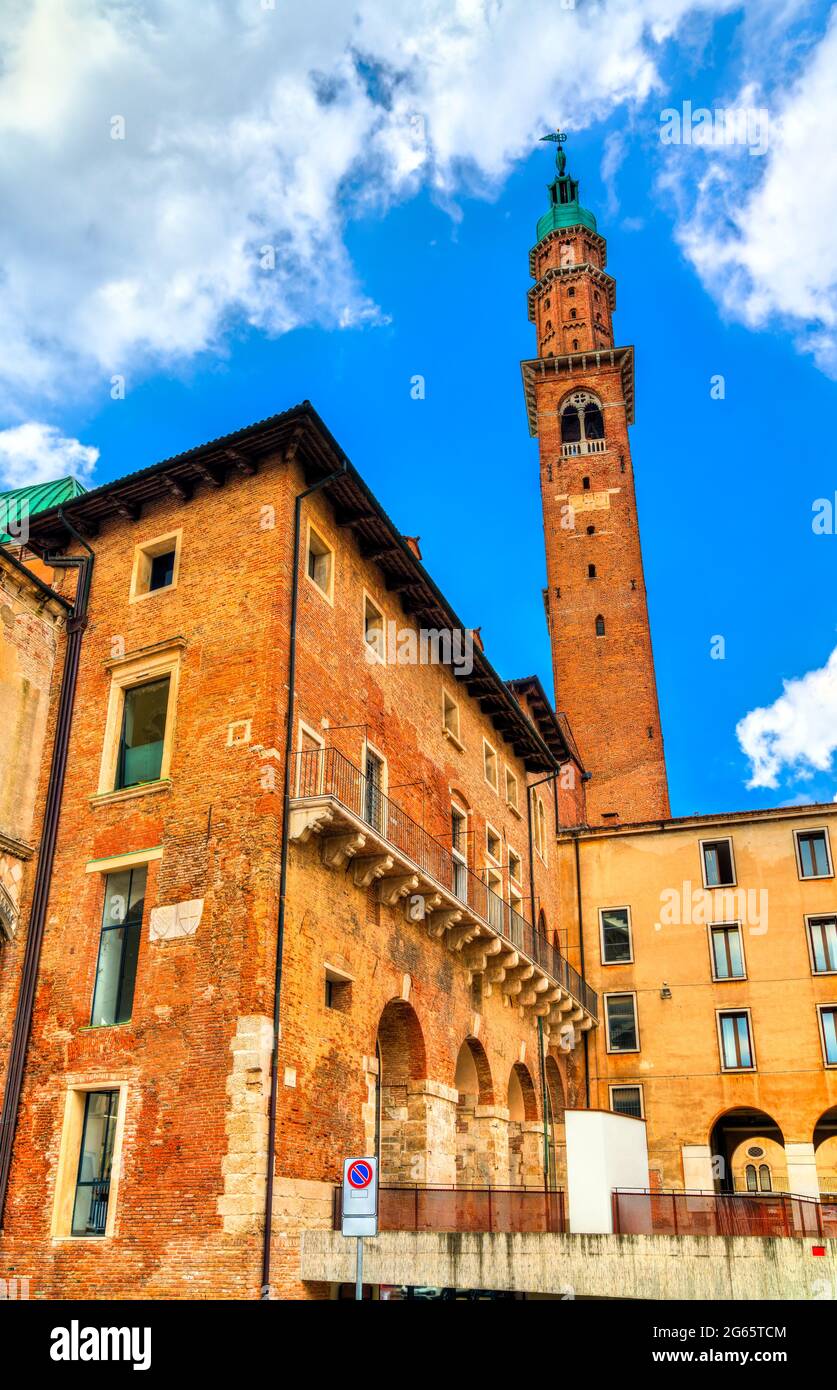 Torre Bissara in Vicenza, Italien Stockfoto
