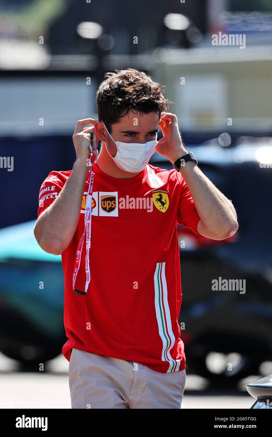 Spielberg, Österreich. Juli 2021. Charles Leclerc (MON) Ferrari. 03.07.2021. Formel 1 Weltmeisterschaft, Rd 9, Großer Preis Von Österreich, Spielberg, Österreich, Qualifizierender Tag. Bildnachweis sollte lauten: XPB/Press Association Images. Quelle: XPB Images Ltd/Alamy Live News Stockfoto