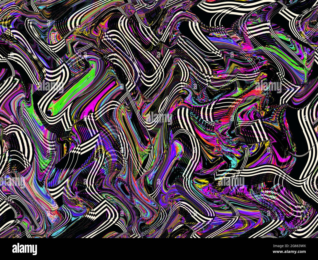 Kreative Illustration von mehrfarbigen abstrakten Hintergrund - gebogene Formen Creative Abstract Design - Abstract Morphing lebendige Formen Hintergrund Stockfoto