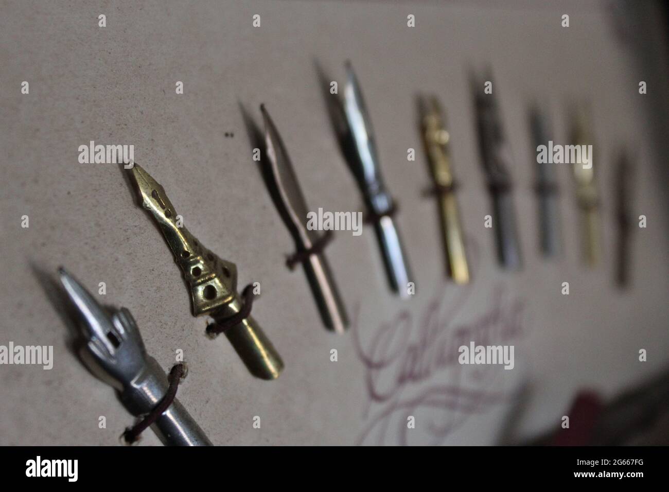 Eine Nahaufnahme eines Messers Stockfoto