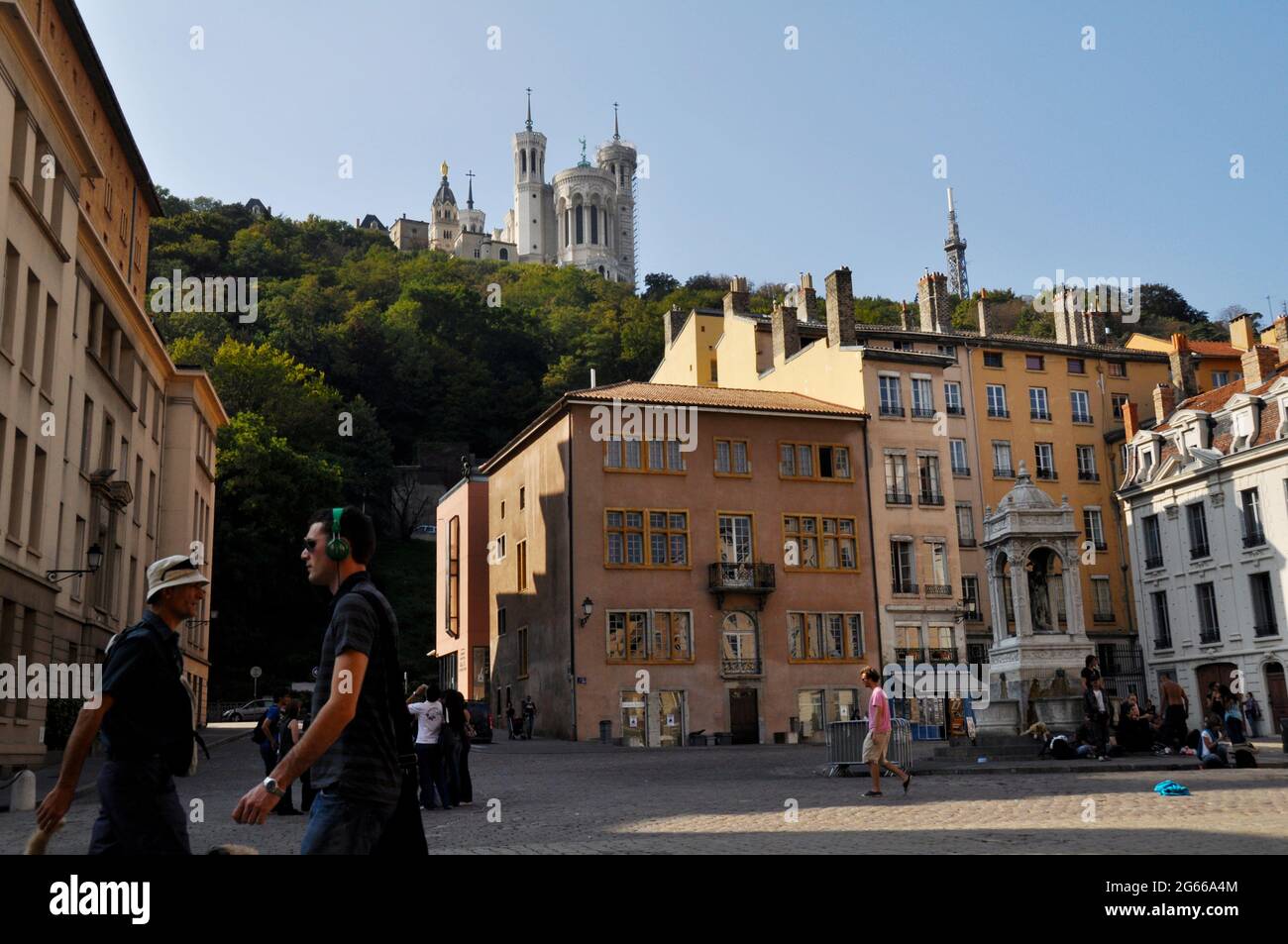 Place Saint-Jean in Lyon, Frankreich Stockfoto