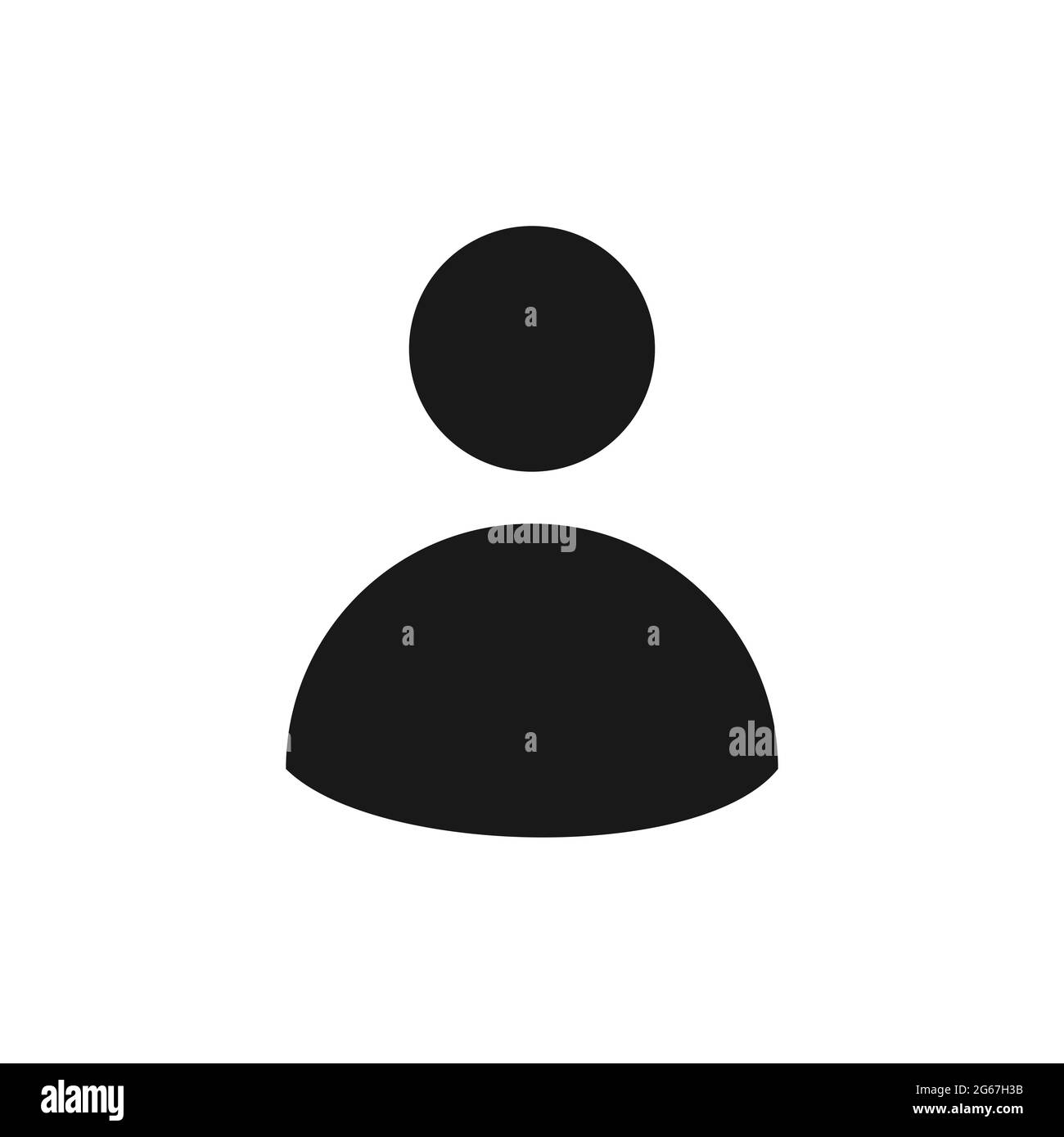 Einfarbiger Benutzer für Unternehmenswebsite, Apps und viele mehr Stock Vektor