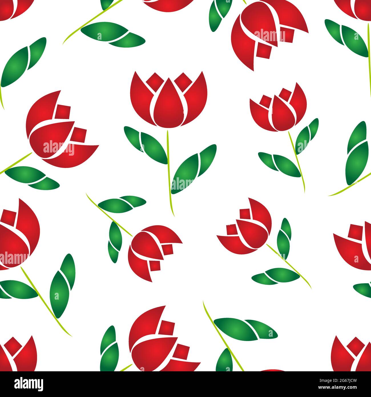 Abstract Floral Design Konzept der indischen Volkskunst isoliert auf weißem Hintergrund ist in Nahtloses Muster Stock Vektor