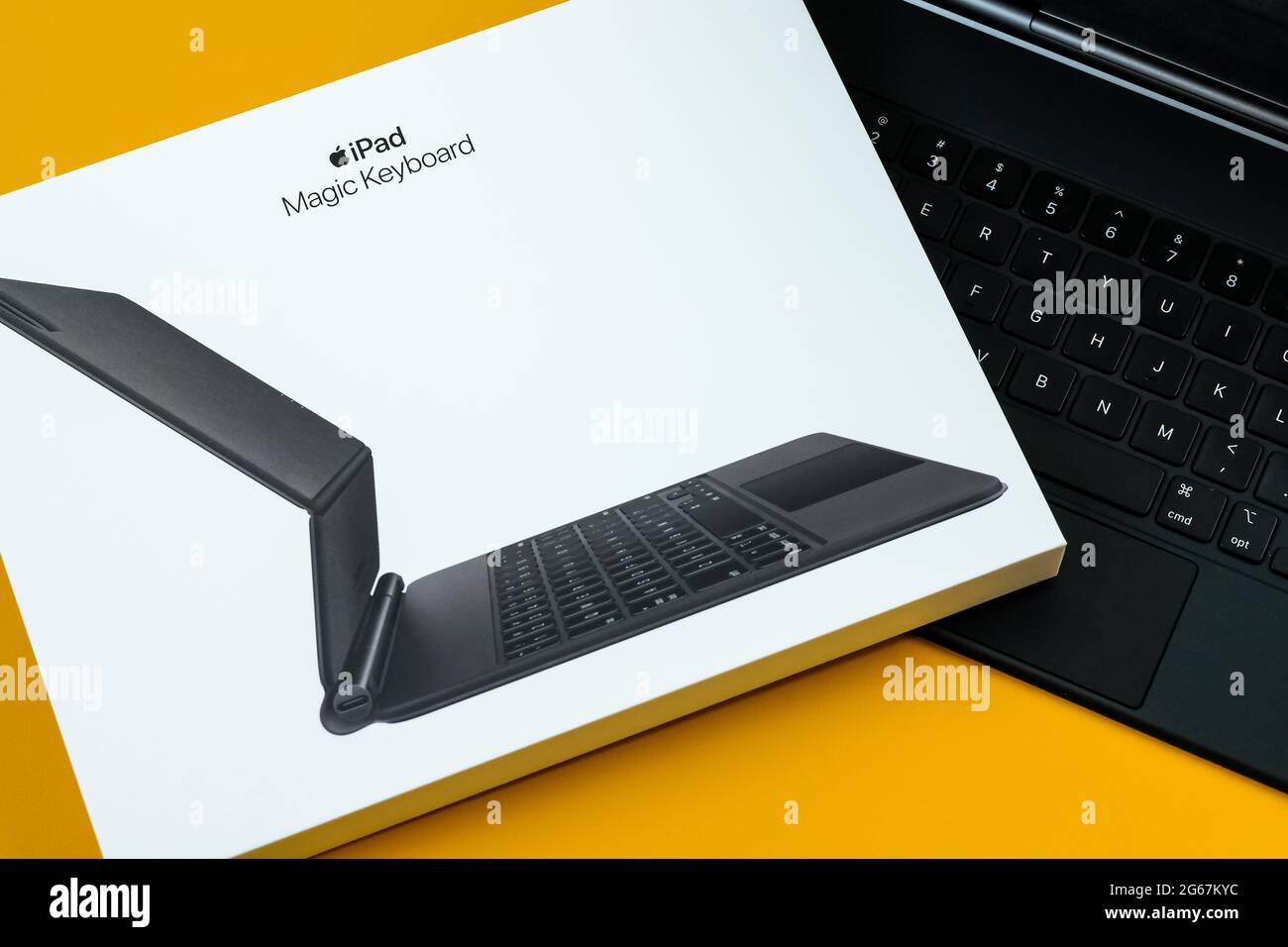 IPad Magic Keyboard von Apple für das neue iPad Pro Stockfoto