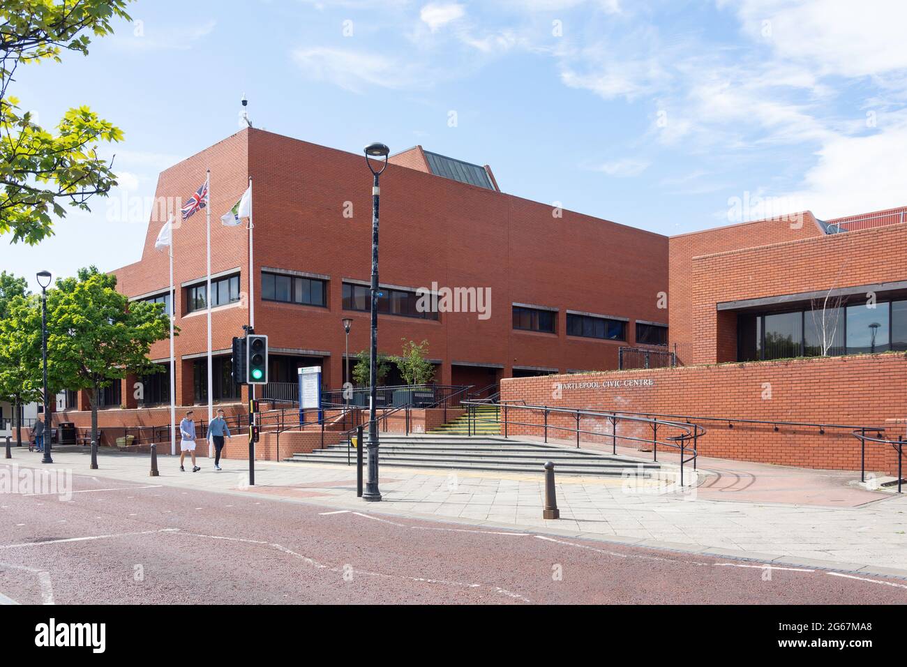 Hartlepool Borough Council Civic Center, Victoria Road, Hartlepool, County Durham, England, Vereinigtes Königreich Stockfoto