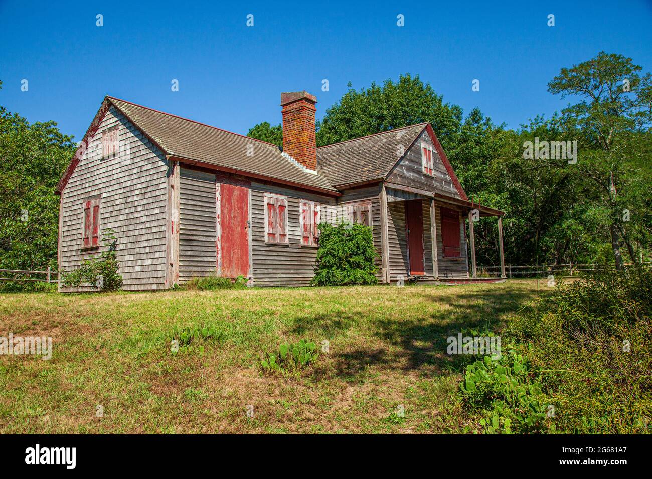 The Atwood–Higgins Historic District, ein historisches Anwesen in der Cape Cod National Seashore in Wellfleet, Massachusetts Stockfoto