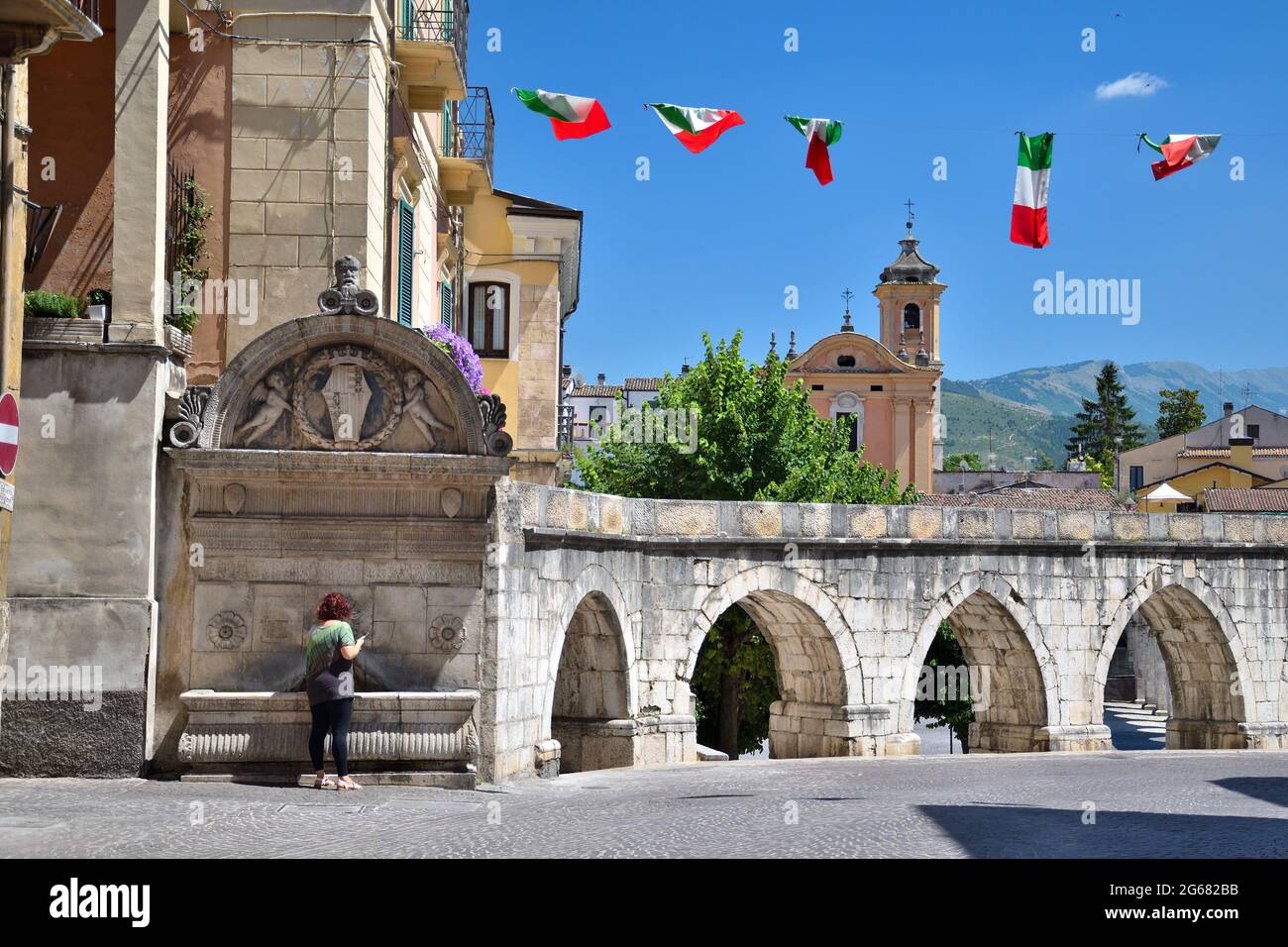 Blick auf Sulmona Stockfoto