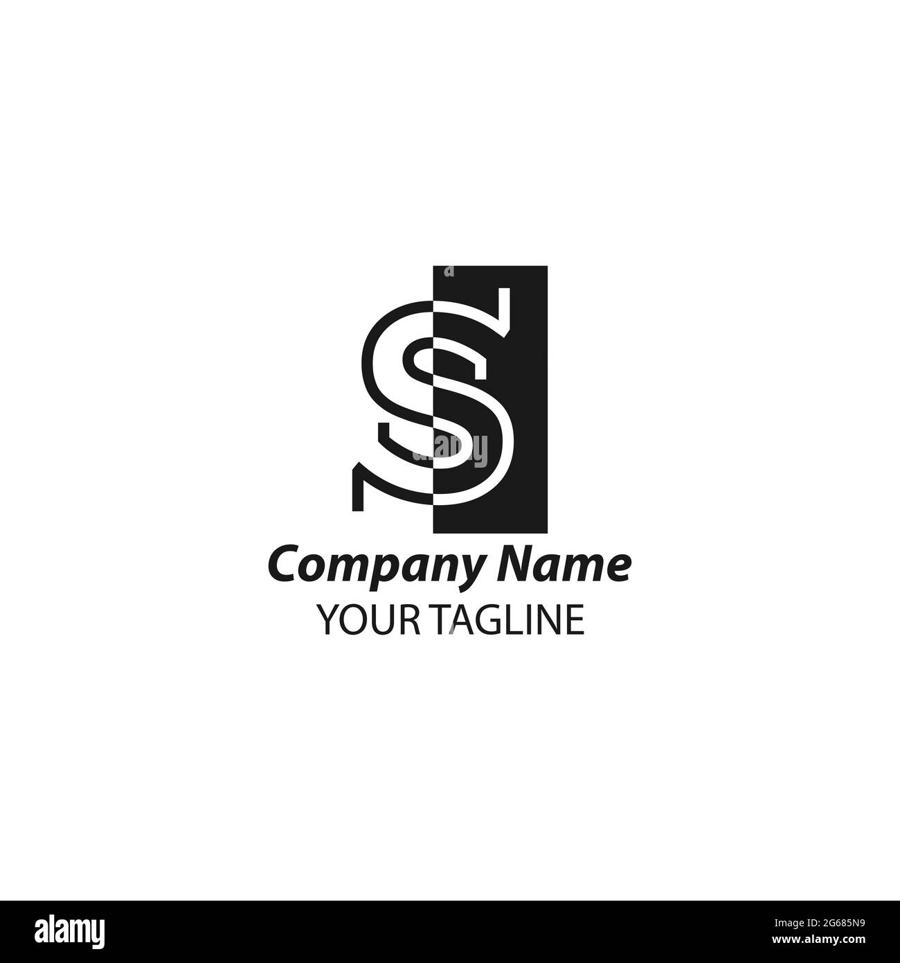 Ehrfürchtig s Buchstabe Logo abstraktes Vektor-Design.EPS 10 Stock Vektor