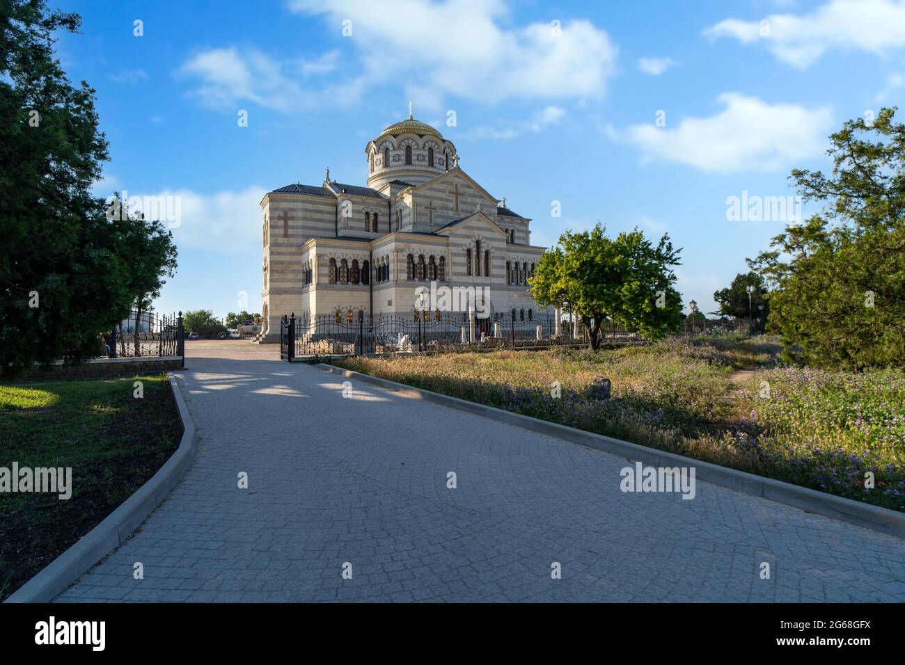 St. Wladimir-Kathedrale in Chersonesos, Sewastopol. Stockfoto