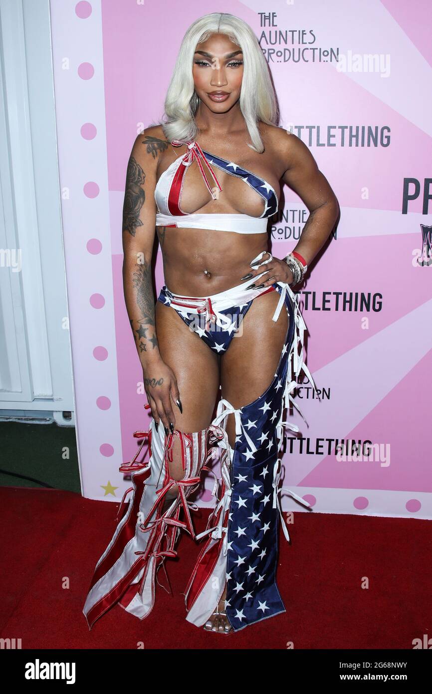 Los Angeles, Usa. Juli 2021. LOS ANGELES, KALIFORNIEN, USA - 03. JULI: Der Friseur/Wigmaker Tokyo Stylez kommt auf der PrettyLittleThing Madhouse presented by Teyana Taylor, die am 3. Juli 2021 in Los Angeles, Kalifornien, USA, auf der WISDOME Los Angeles stattfand. (Foto von Xavier Collin/Image Press Agency) Quelle: Image Press Agency/Alamy Live News Stockfoto