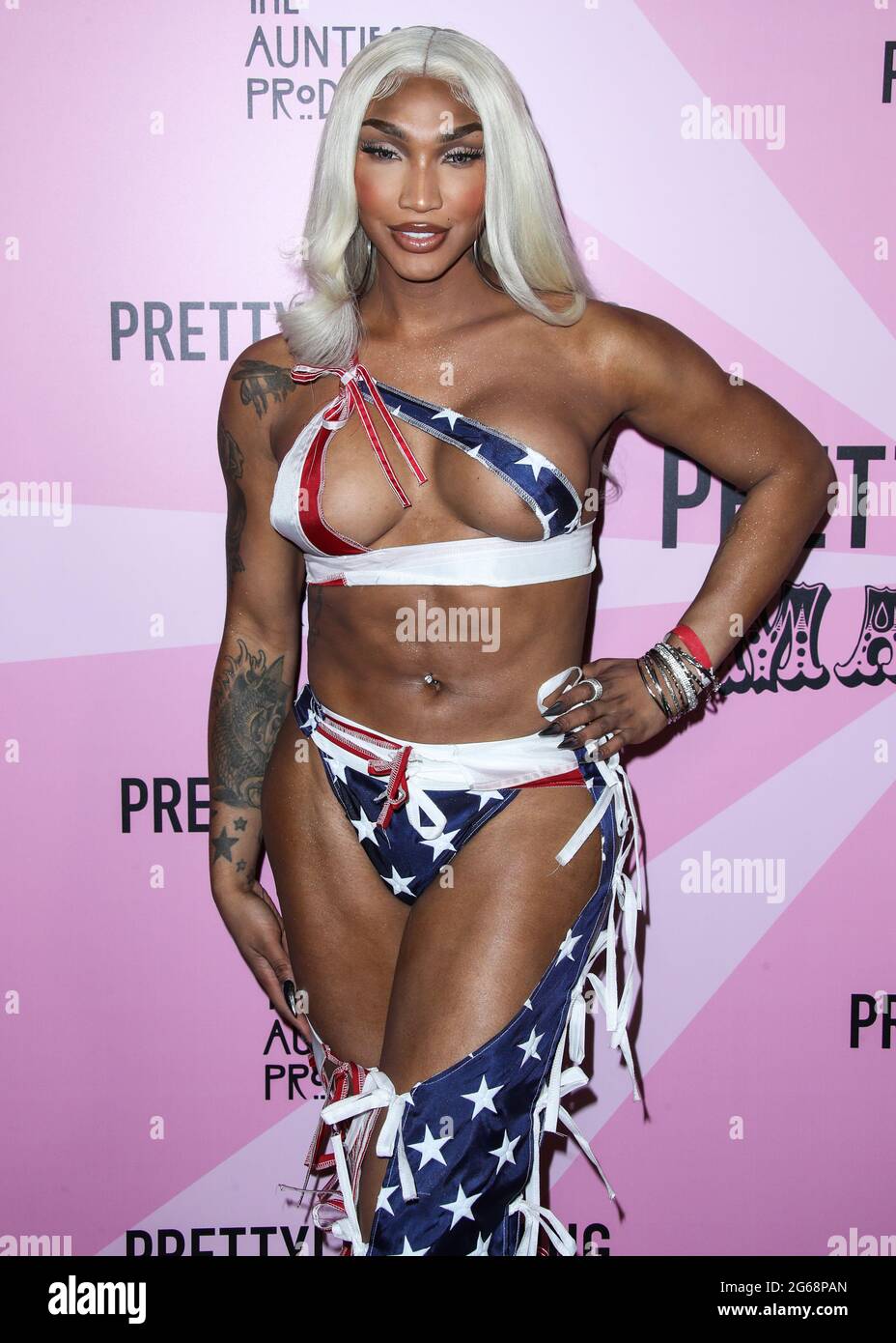LOS ANGELES, KALIFORNIEN, USA - 03. JULI: Der Friseur/Wigmaker Tokyo Stylez kommt auf der PrettyLittleThing Madhouse presented by Teyana Taylor, die am 3. Juli 2021 in Los Angeles, Kalifornien, USA, auf der WISDOME Los Angeles stattfand. (Foto von Xavier Collin/Image Press Agency/Sipa USA) Stockfoto