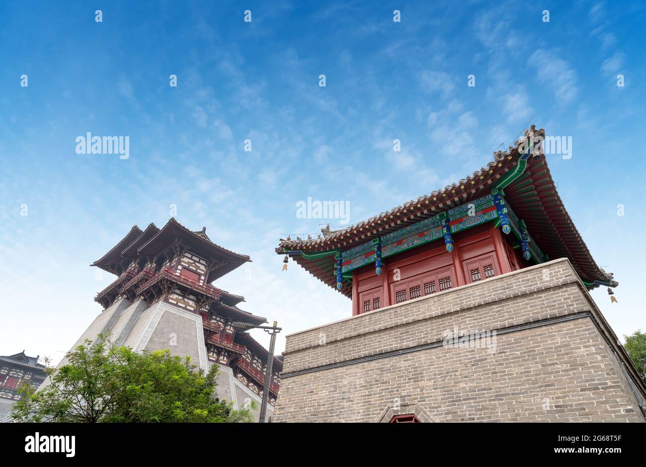 Das Yingtian Tor ist das Südtor der Stadt Luoyang in den Sui- und Tang-Dynastien. Es wurde 605 erbaut. Stockfoto