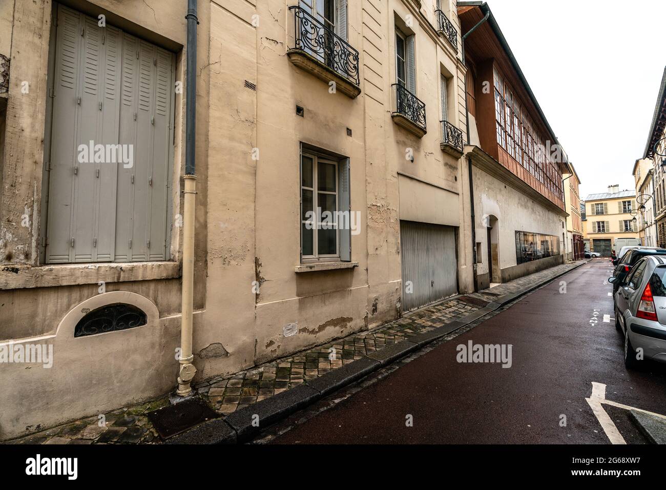 Der Königliche Tennisplatz von Versailles, der eine wichtige Rolle in der französischen Geschichte spielte. Stockfoto