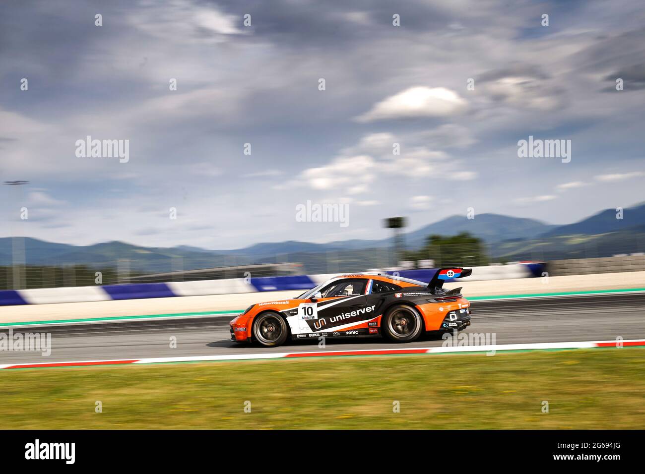 # 10 Daan van Kuijk (NL, GP Elite), Porsche Mobil 1 Supercup am Red Bull Ring am 2. Juli 2021 in Spielberg, Österreich. (Foto von HOCH ZWEI) Stockfoto