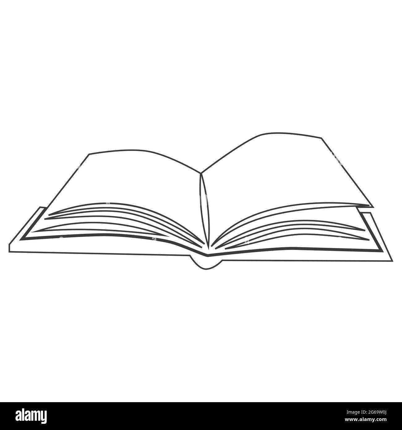 Esoterisches Symbol. Mystisches und magisches Design mit Zauberbuch. Stock Vektor