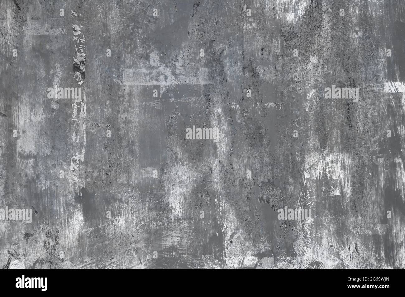 Grau abgenutzt Metallic Wand Grunge Hintergrund oder Textur Stockfoto