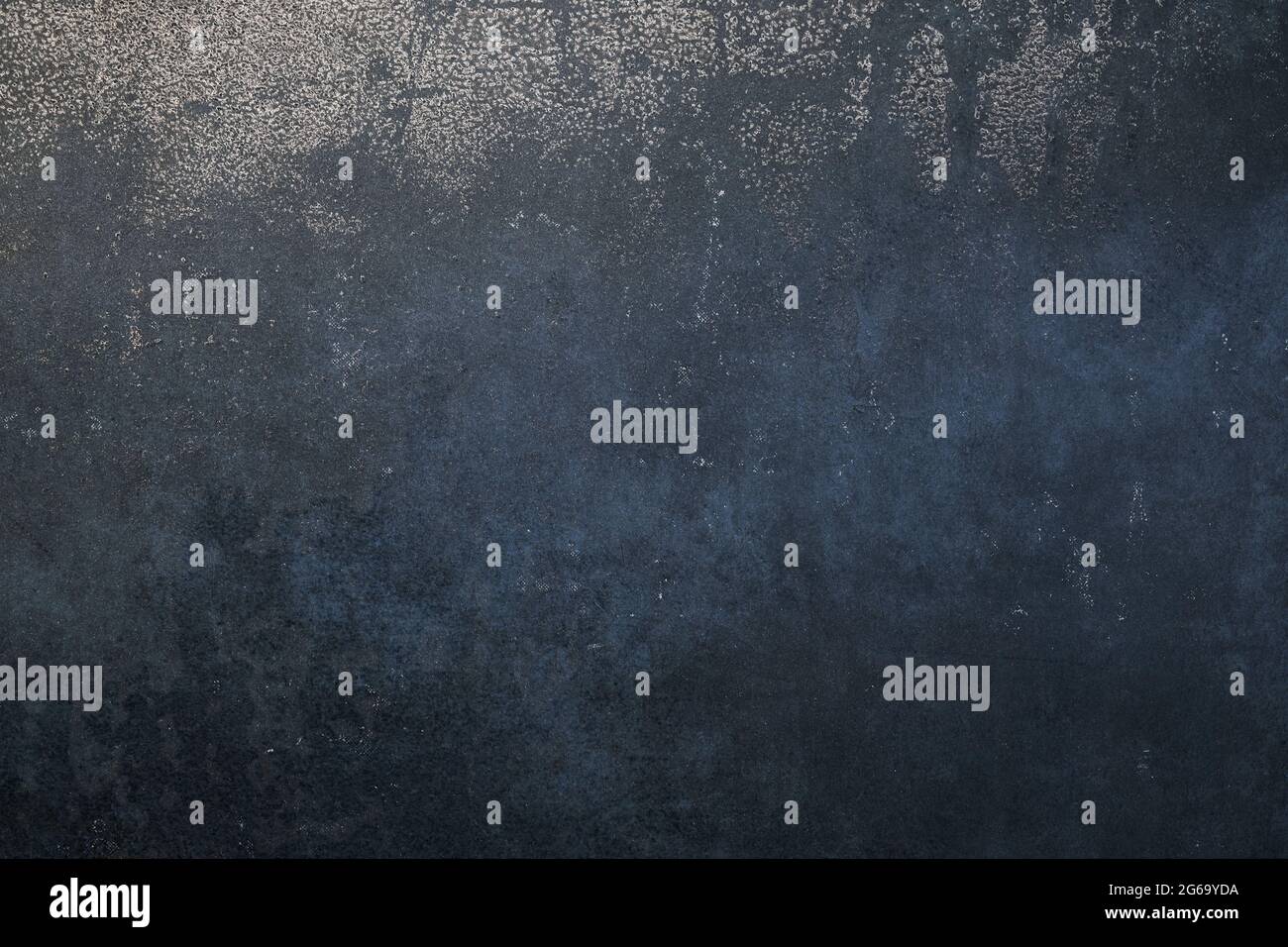 Abgenutzt dunkelblau verrostet Metall Textur grunge Hintergrund Stockfoto