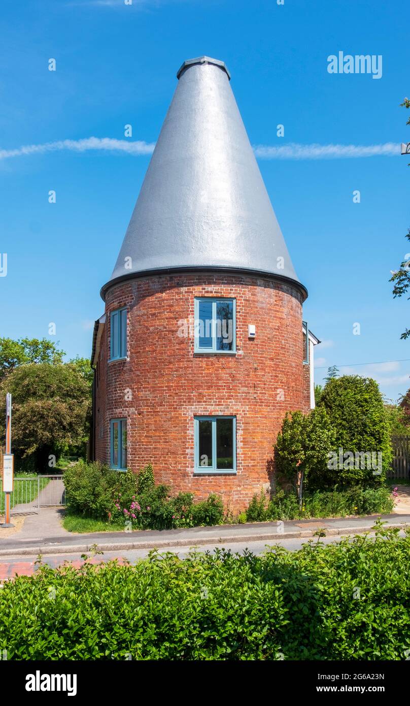 Umgebautes Oast House, Wittersham, Kent, Großbritannien Stockfoto