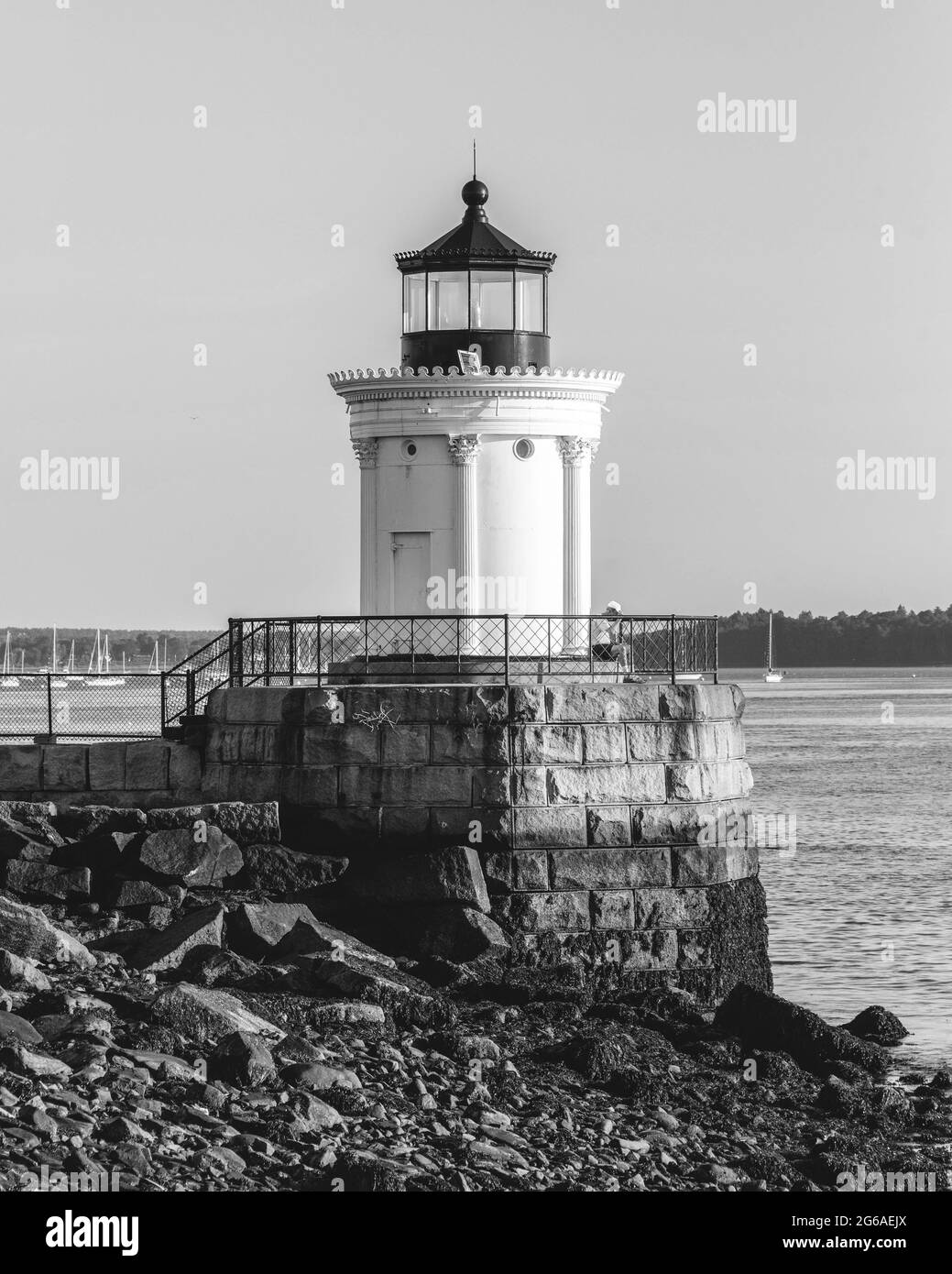 Bug Light, in Portland, Maine Stockfoto
