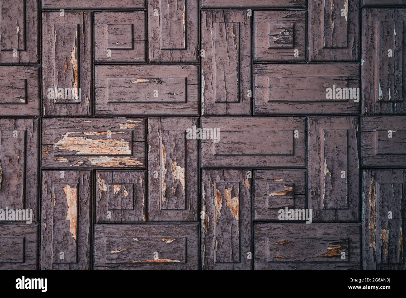 Braun unbemaltes Naturholz mit Maserung für Hintergrund, Banner und Textur. Hochwertige Fotos Stockfoto
