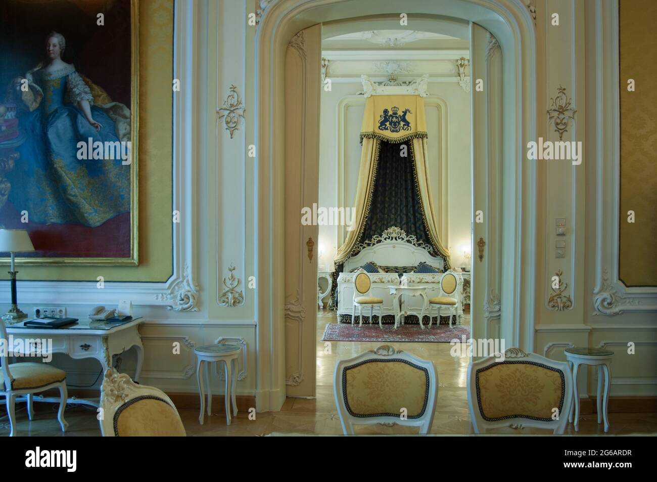 Zimmer im Imperial Hotel Stockfoto