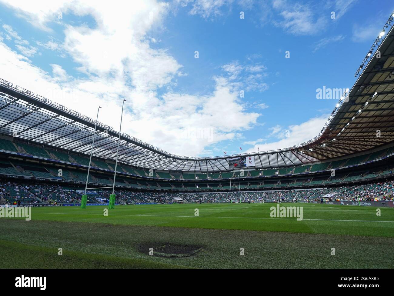 Gesamtansicht des Twickenham Stadions vor dem Spiel England -V- USA Rugby Spiel am Samstag, 4. Juli 2021, im Twickenham Stadium, Middlesex, Einheit Stockfoto