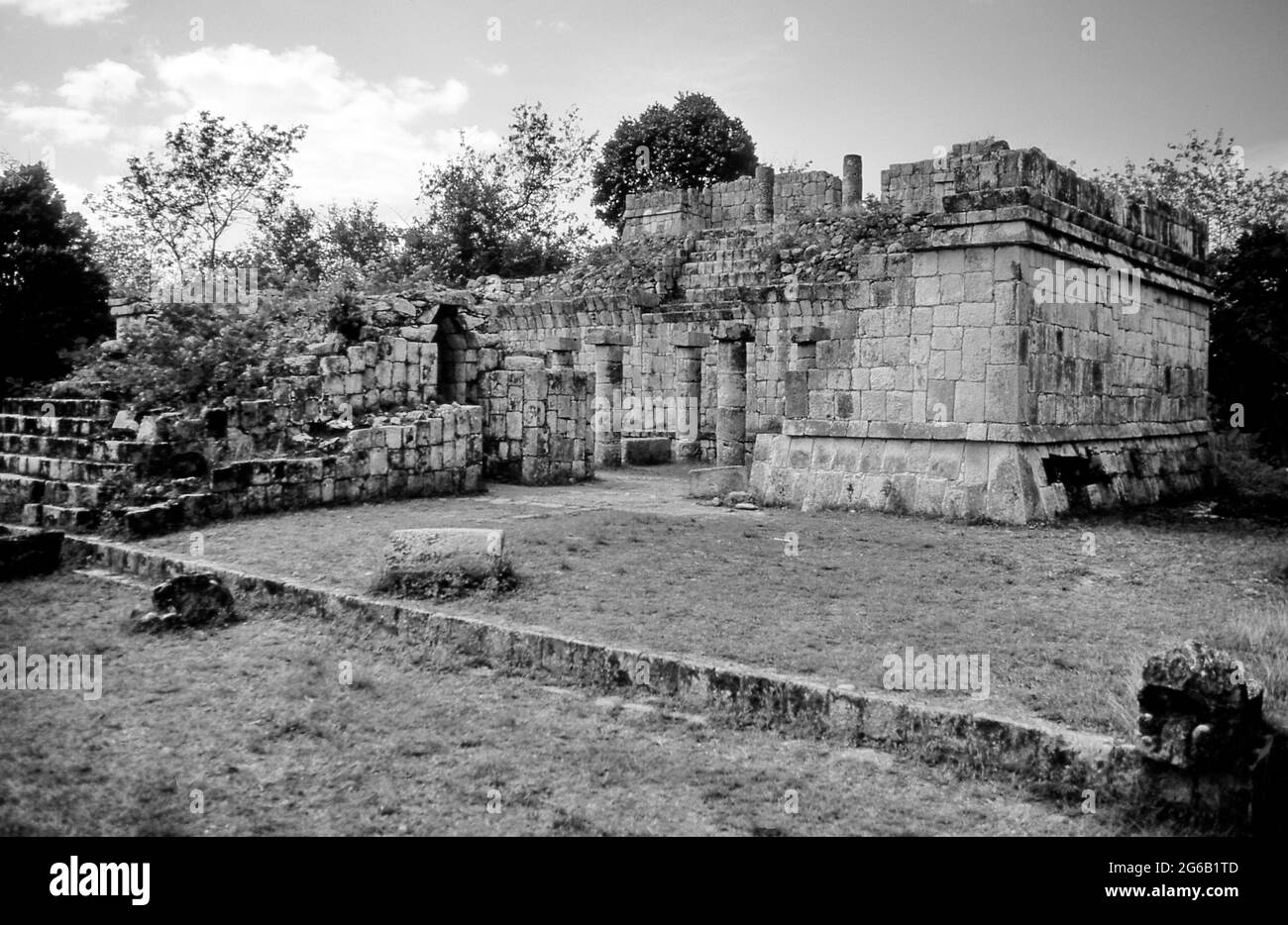 Chichen Itza ist eine der wichtigsten archäologischen Stätten auf der Halbinsel Yucatan in Mexiko. Ca. 1983. Stockfoto