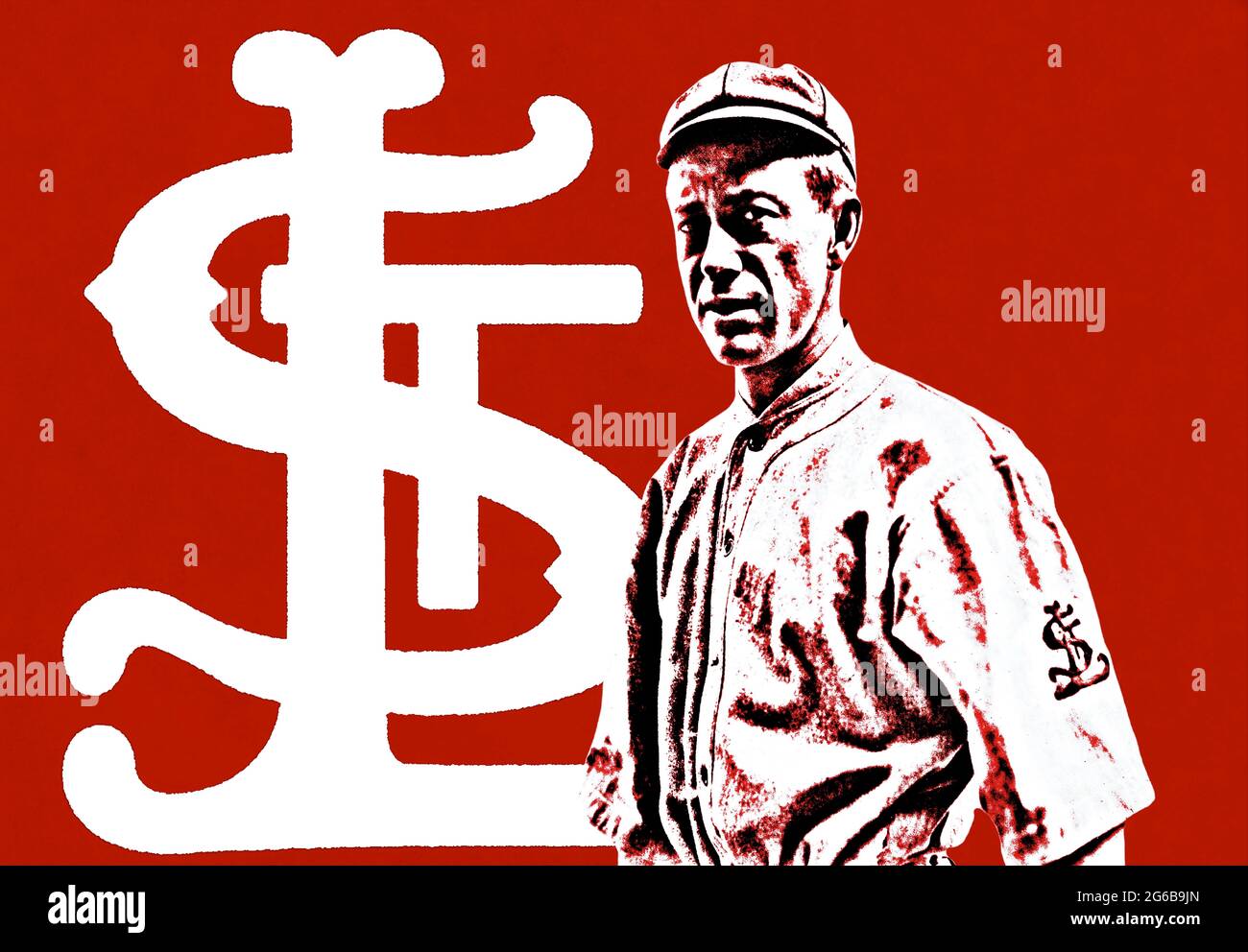 Miller Huggins, St. Louis Cardinals 1914 Aquarell Stockfoto