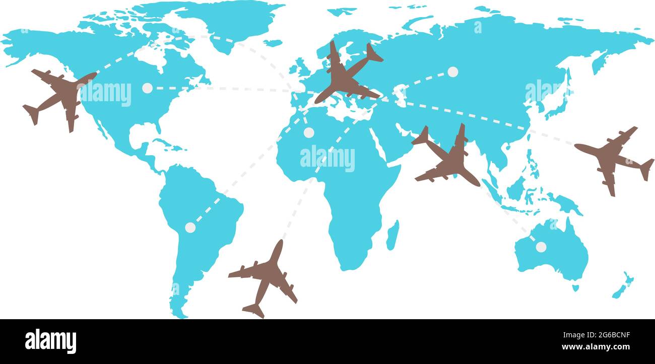 Flight Route Map Stockfotos und -bilder Kaufen - Alamy