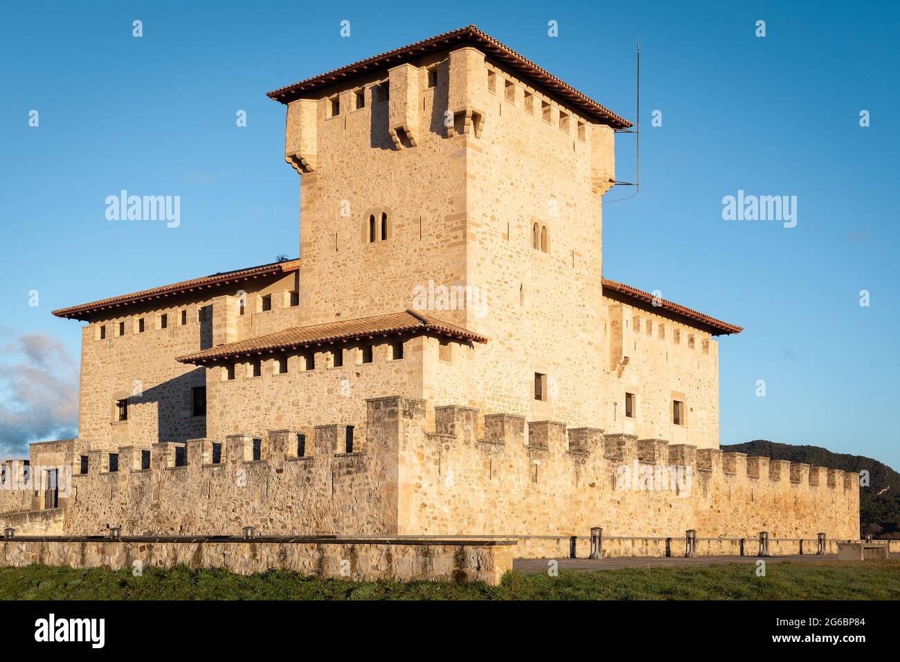 Turm-Palast von Varona, Alava, Spanien Stockfoto