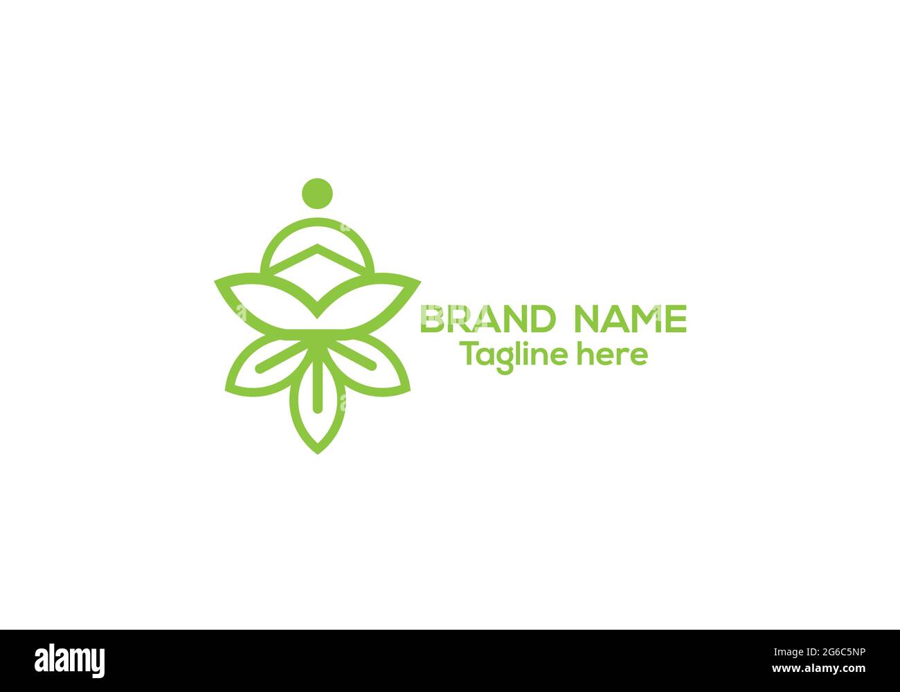 Yoga-Logo-Design und Vektor-Template-Design Stock Vektor