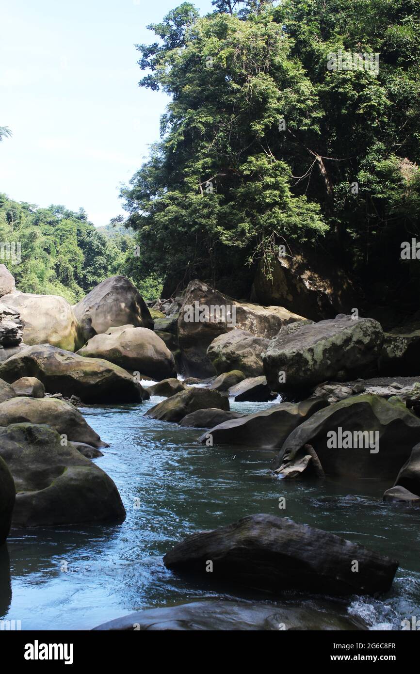 Wasserfall in Amia khum, Bandorbon Bangladesh, Dies ist der schönste Ort in unserem Land Stockfoto