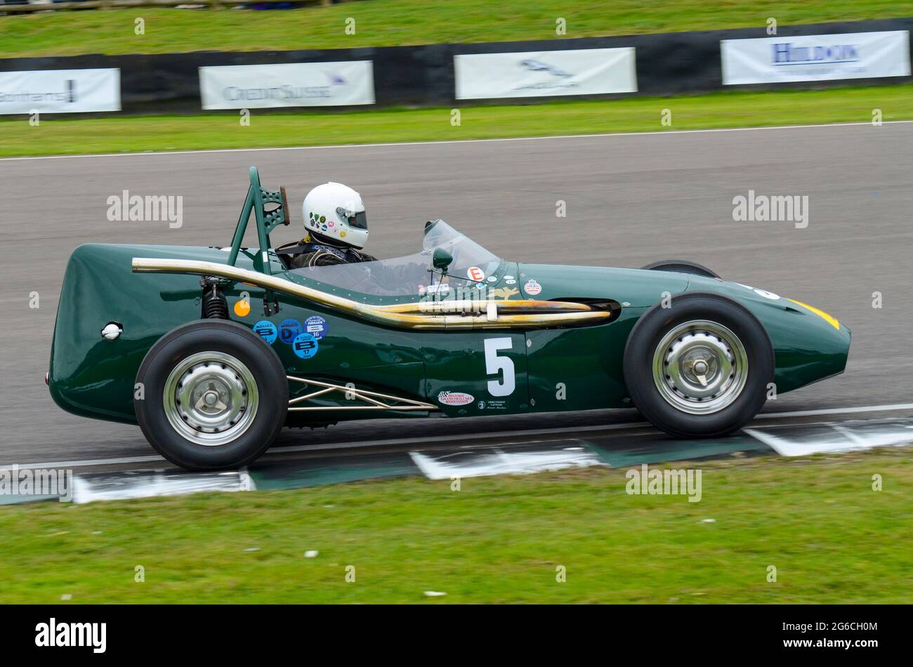Connaught C Type Classic Grand Prix, Oldtimer-Rennwagen, der bei der Richmond Trophy beim historischen Goodwood Revival Event in Großbritannien teilnimmt. Michael Steele Stockfoto