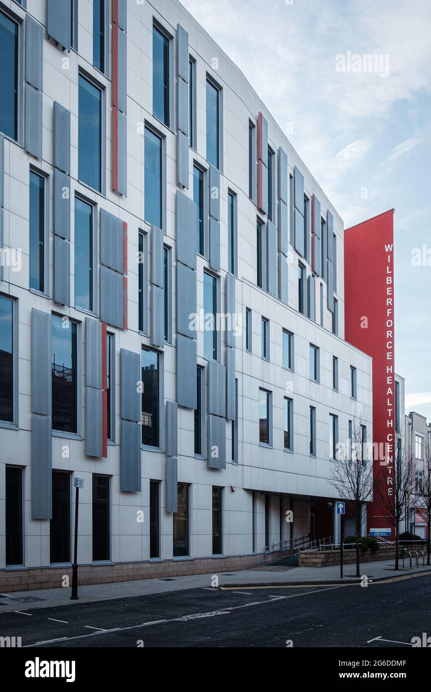 Wilberforce Health Center in Hull, Großbritannien Stockfoto