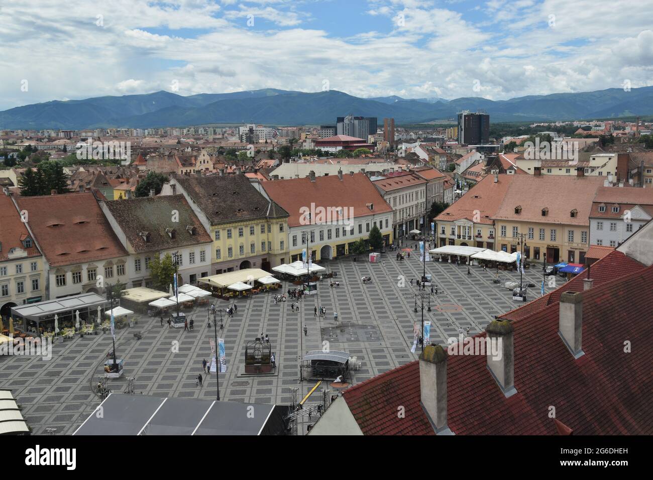 Sibiu (Hermannstadt), Rumänien, Siebenbürgen. Die Altstadt Stockfoto