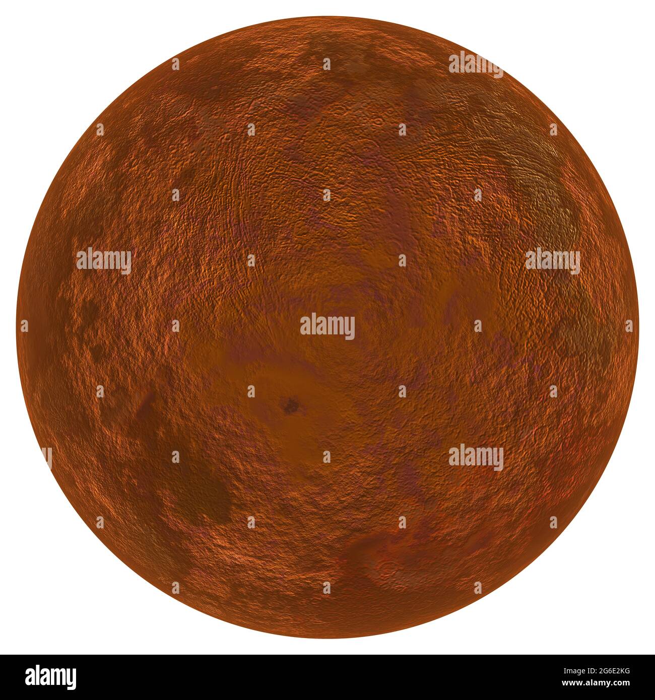 Digital erstellte hochauflösende Aufnahme des Planeten Pluto Stockfoto