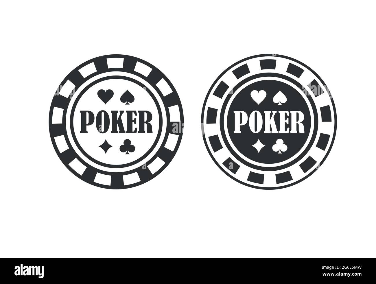 Poker Chip Queen SVG, Texas Holdem, Clubs, die Karten spielen, Glücksspiel, Casino-Wetten Stock Vektor