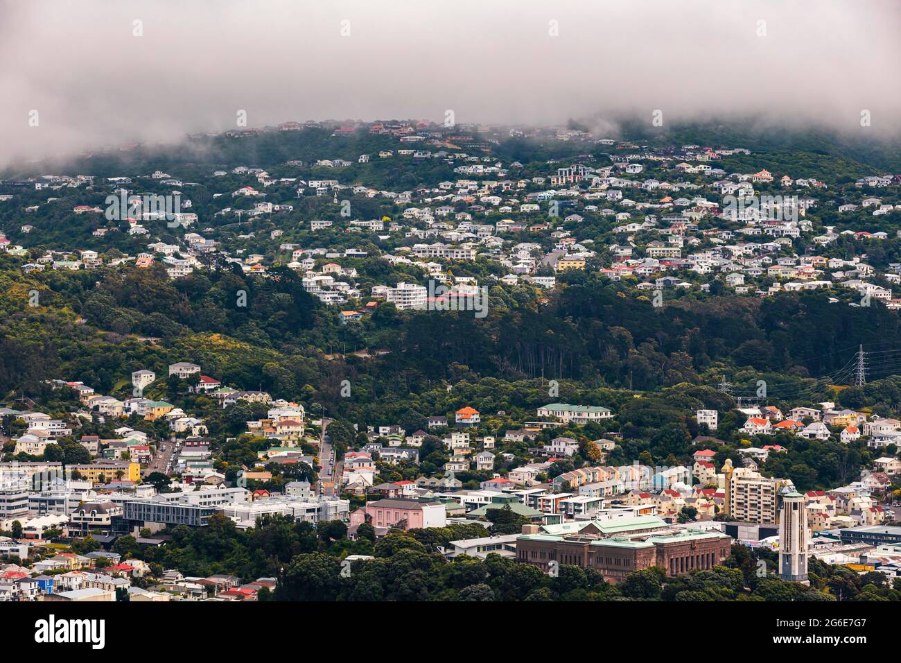 City-scape, Te Whanganui-a-Tara, Wellington City, Wellington, Nordinsel, Neuseeland Stockfoto