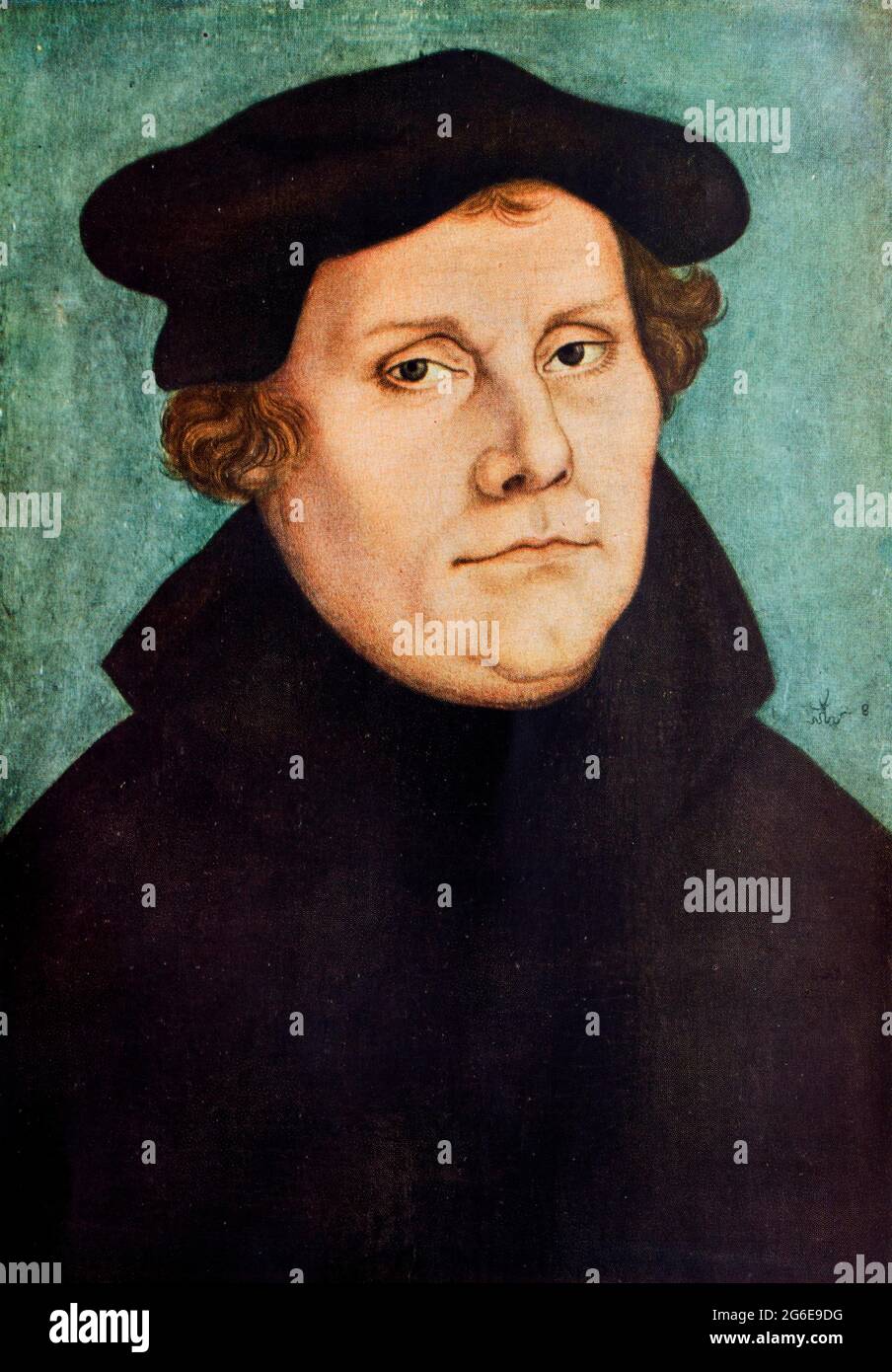 Martin Luther 1530, Gemälde von Lukas Cranach Stockfoto