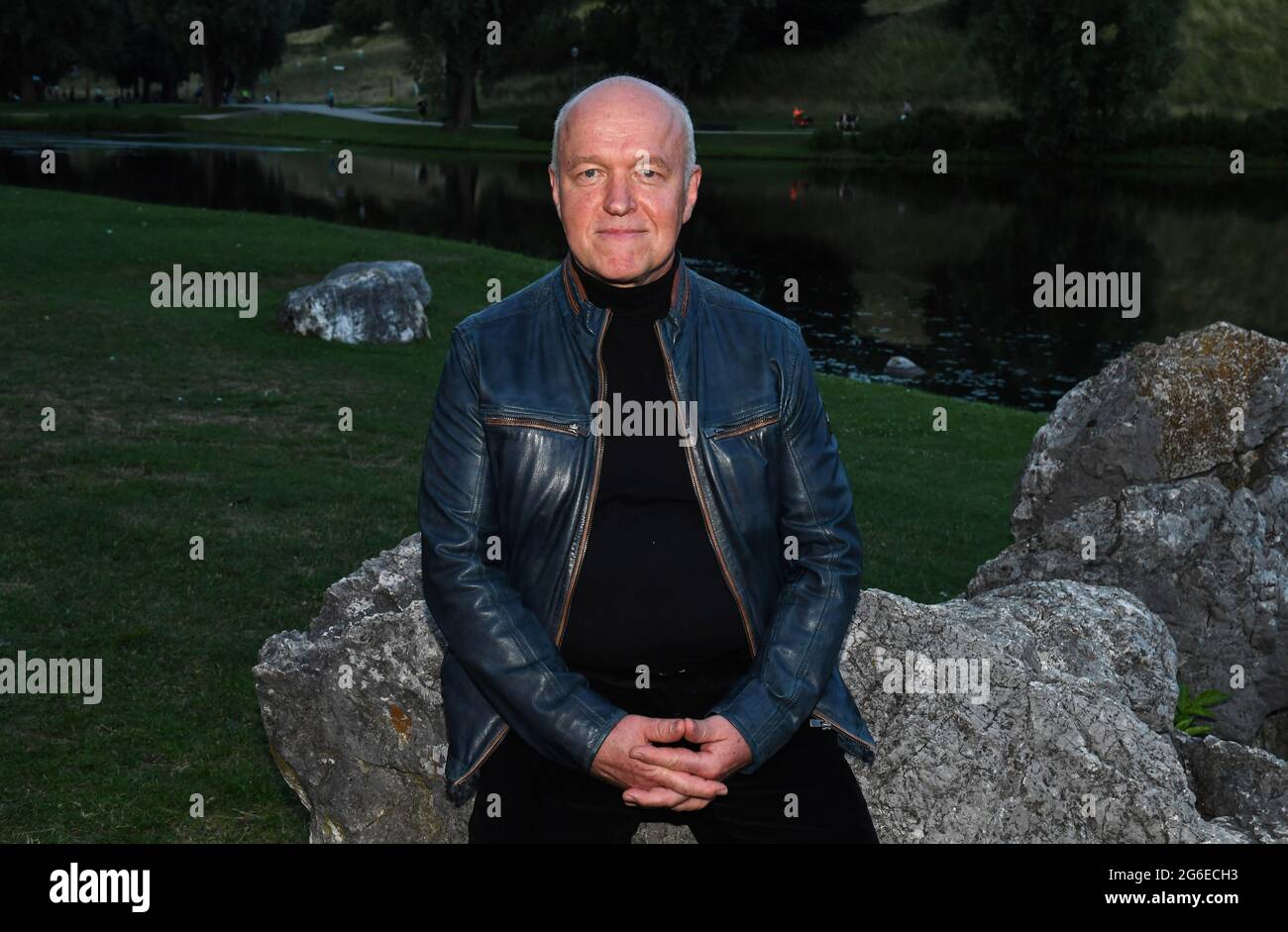 München, Deutschland. Juli 2021. Schauspieler Heinz-Josef Braun kommt zur Premiere des Films 'geliefert' im Kino am Olympiasee. Quelle: Felix Hörhager/dpa/Alamy Live News Stockfoto