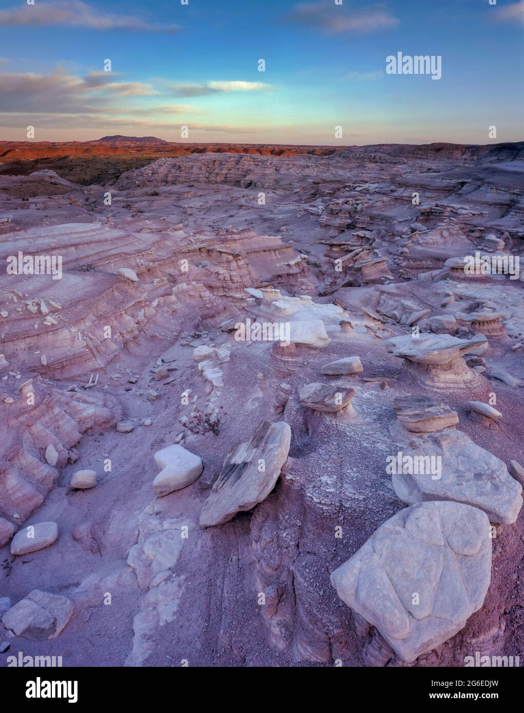 Badlands, Painted Desert, Petrified Forest National Park, Arizona Stockfoto