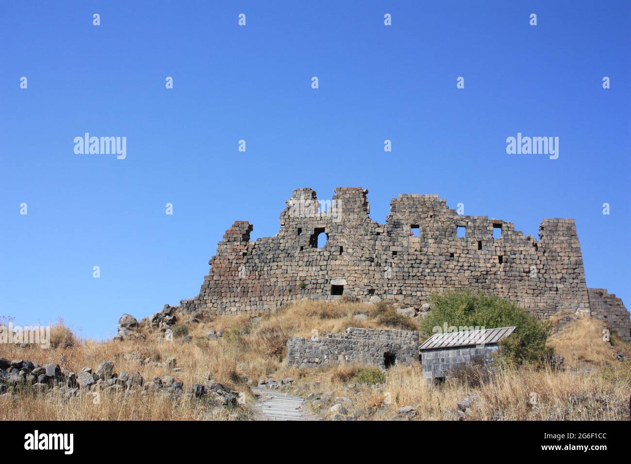 Überreste der Festung Amberd in Armenien Stockfoto