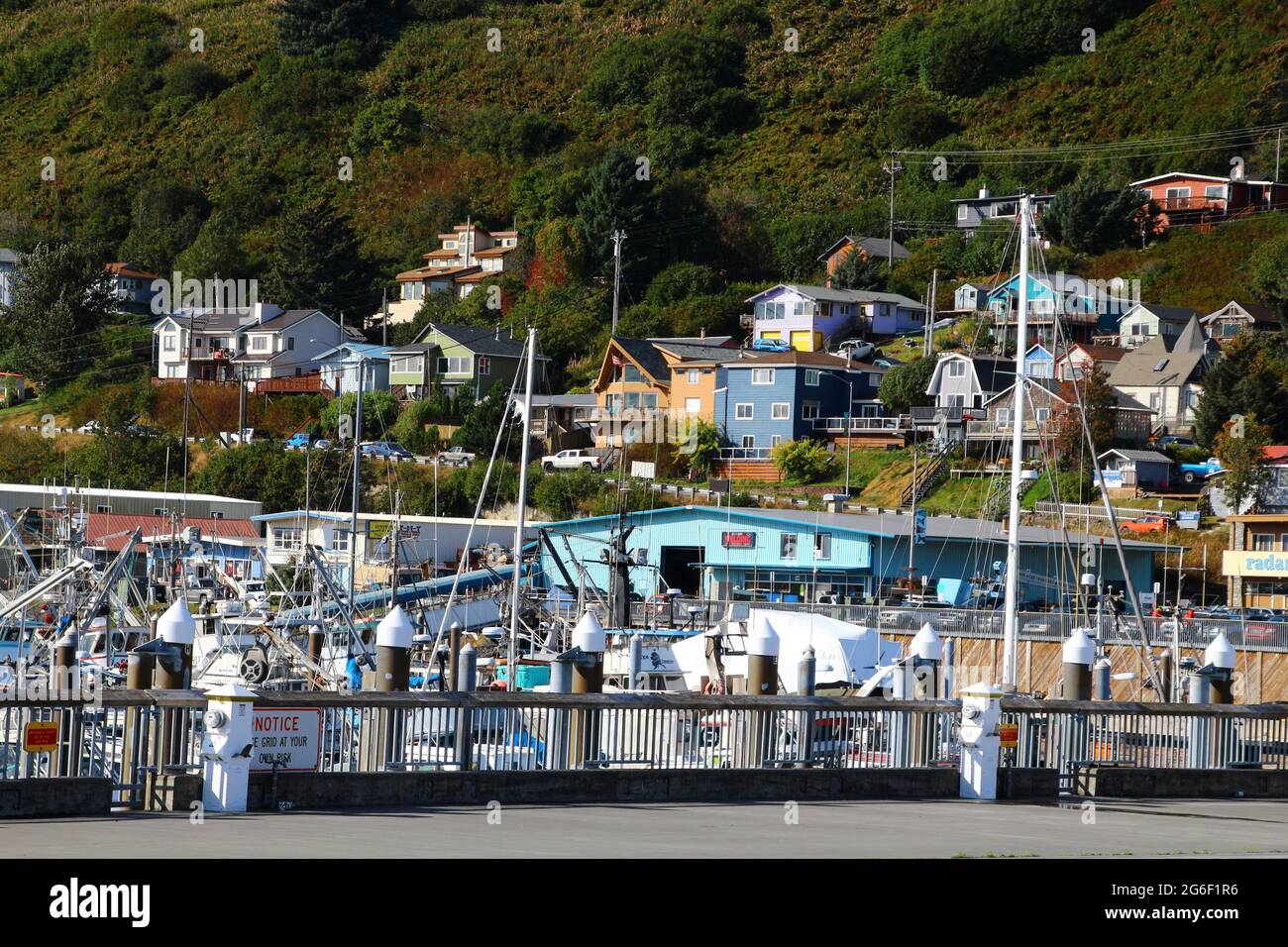 Hafen von Kodiak Alaska, USA Stockfoto