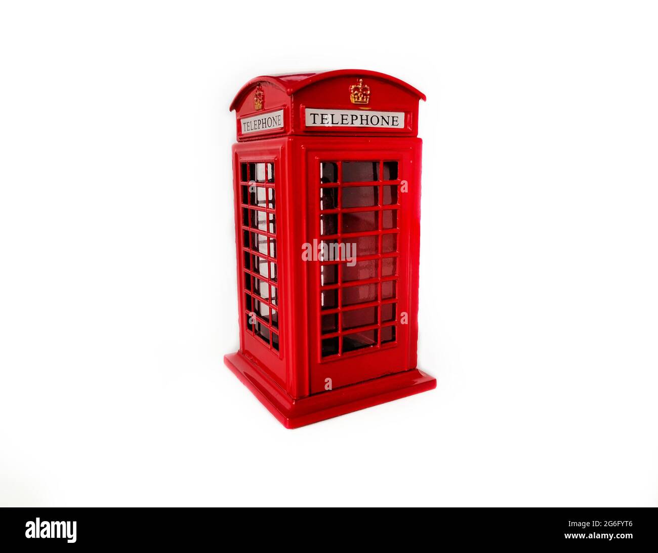 Telefonzelle. Dekorationsartikel. Stockfoto