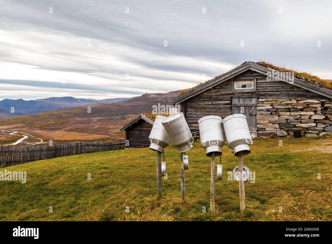 Bauernhaus im Rondane National Park in Norwegen, Norwegen, Rondane National Park Stockfoto