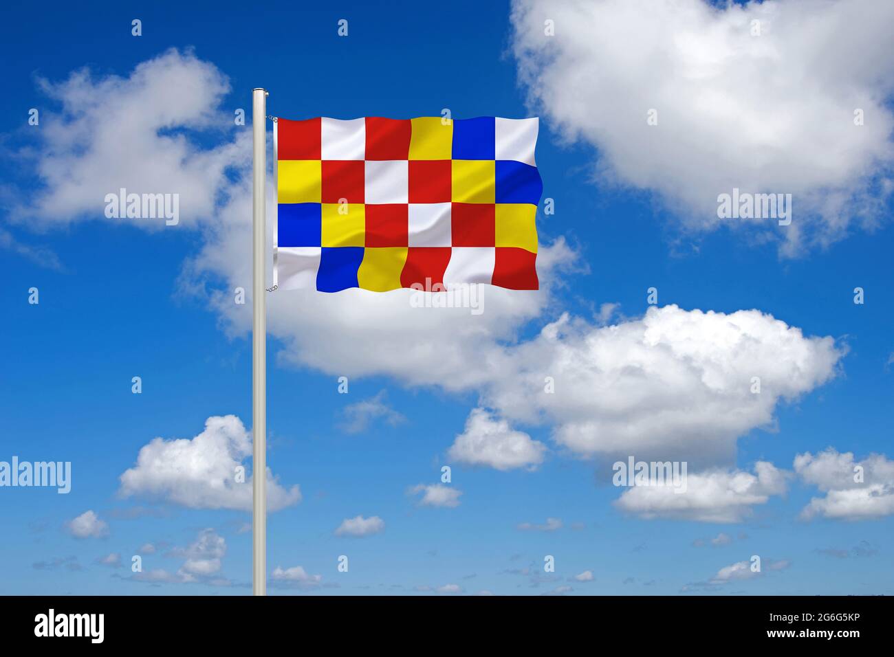 Flagge der Provinz Antwerpen, Belgien, Antwerpen Stockfoto