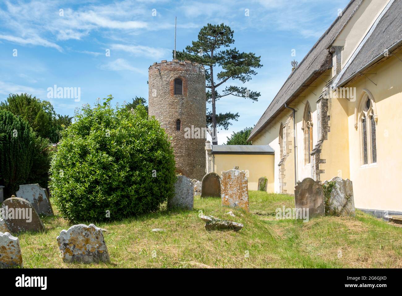 St Andrew’s Church, Bramfield, Suffolk, Großbritannien Stockfoto