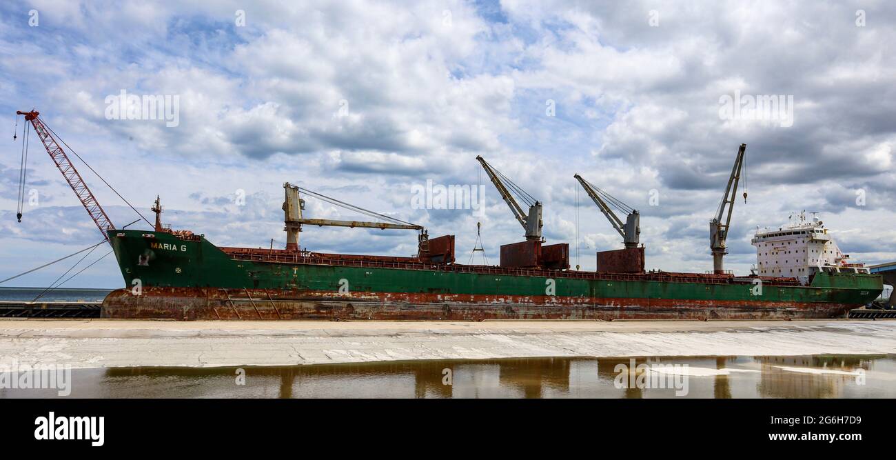 Containerschiff Stockfoto