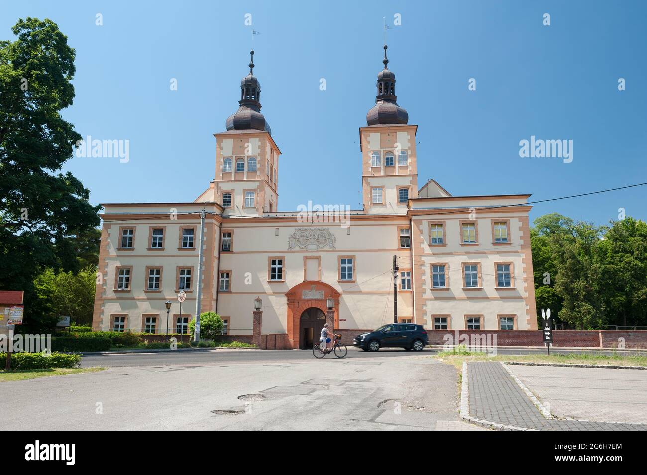 Schloss Prószków, Kreis Opole, Woiwodschaft Opole im Süden Polens Stockfoto