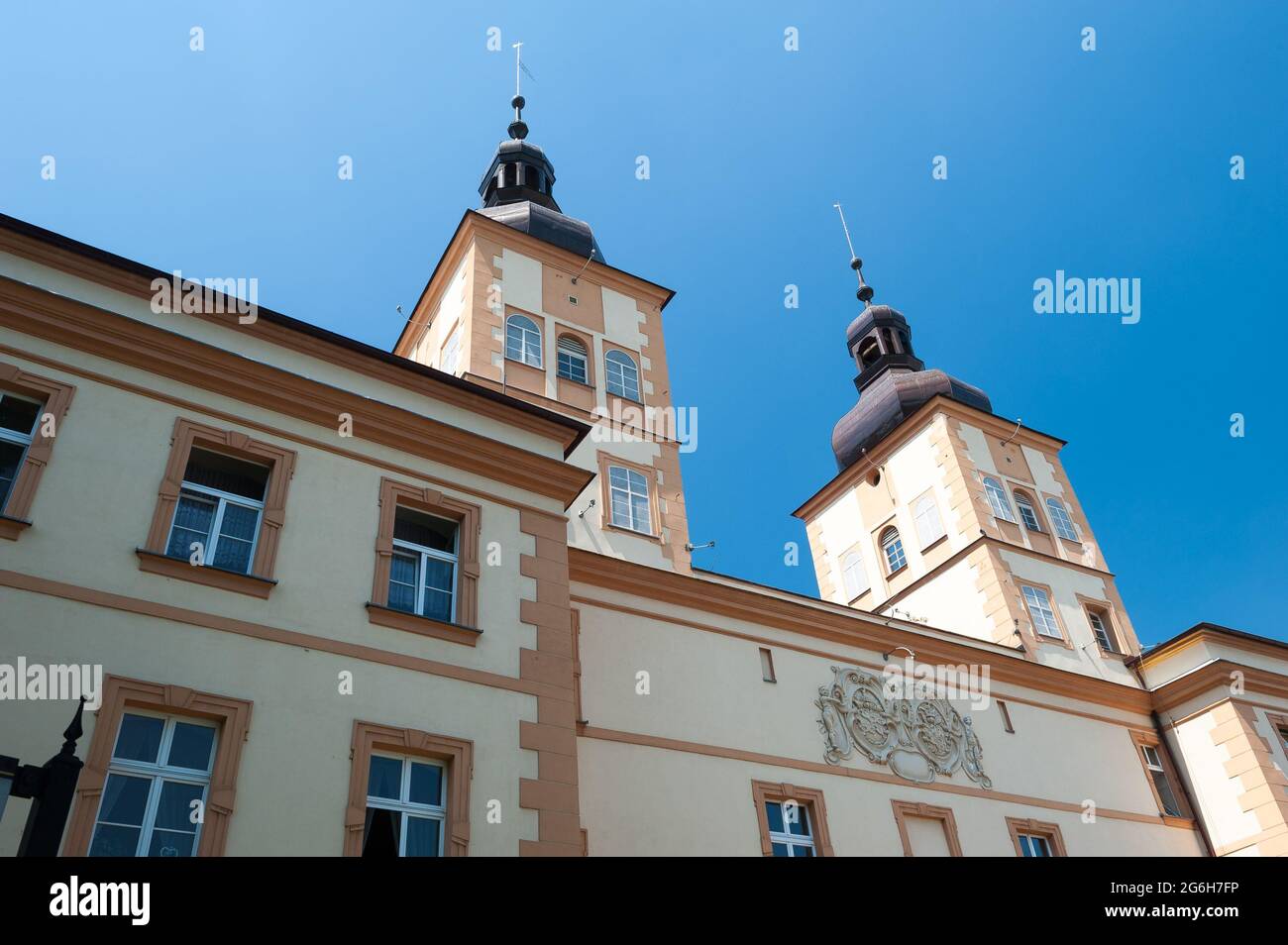 Schloss Prószków, Kreis Opole, Woiwodschaft Opole im Süden Polens Stockfoto